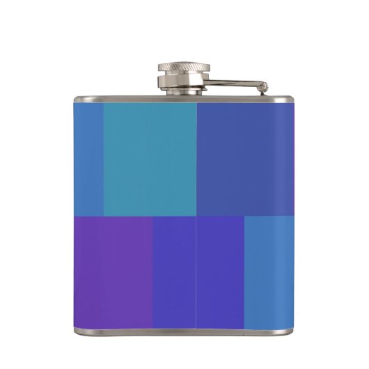 Modern Blue Palette Pattern Heupfles (Achterkant)