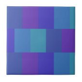 Modern Blue Palette Pattern Tegeltje (Voorkant)