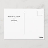 Modern Blue Photo Collage Verjaardag Kaart (Achterkant)