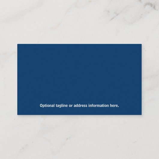 Modern Blue Photo Real Estate Visitekaartje (Achterkant)