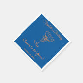 Modern Blue & PinkCheers naar 30 jaar Verjaardag S Servet (Hoek)