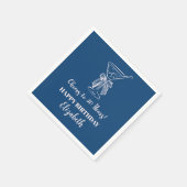 Modern Blue & PinkCheers naar 30 jaar Verjaardag S Servet (Hoek)