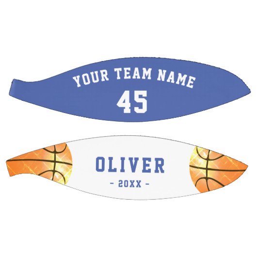 Modern Blue Player Kinder op maat Basketbal (Panelen)