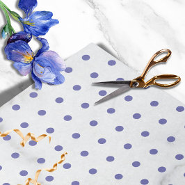 Modern Blue Polka Dots Patroon ingesteld op grijs  Tissuepapier
