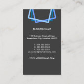 Modern Blue Professional Visitekaartje (Achterkant)