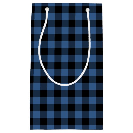 Modern Blue Pset Pattern Klein Cadeauzakje (Voorkant)