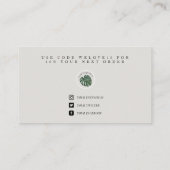 Modern Blue Psychedelic Pop Media Insert Visitekaartje (Achterkant)