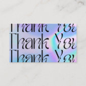 Modern Blue Psychedelic Pop Media Insert Visitekaartje (Voorkant)