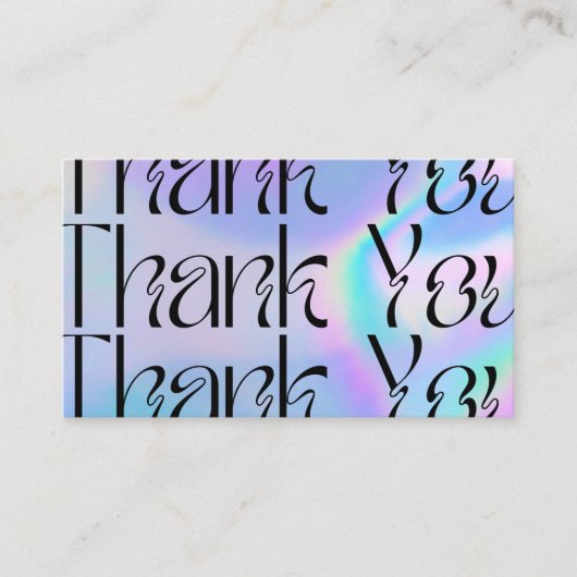 Modern Blue Psychedelic Pop Media Insert Visitekaartje (Voorkant)