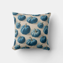 Modern Blue Pumpkin Herfst ontwerp Kussen