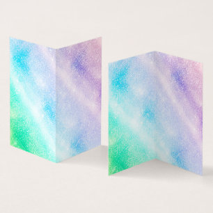 Modern Blue Purple Glitter Ombre Glam Design Visitekaartje
