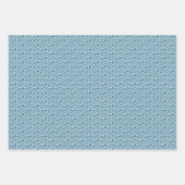 Modern Blue Red Cream Geometric Stars Patroon Inpakpapier Vel (Voorkant)