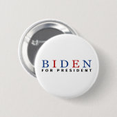 Modern Blue Red Joe Biden voor President Ronde Button 5,7 Cm (Voorkant /achterkant)