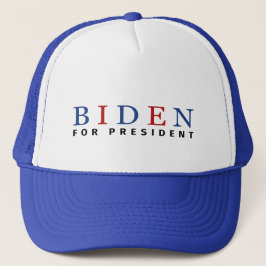Modern Blue Red Joe Biden voor President Trucker Pet