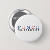 Modern Blue Red Mike Pence voor President Ronde Button 5,7 Cm (Voorkant /achterkant)