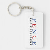 Modern Blue Red Mike Pence voor President Sleutelhanger (Voorkant)