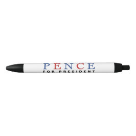 Modern Blue Red Mike Pence voor President Zwarte Inkt Pen