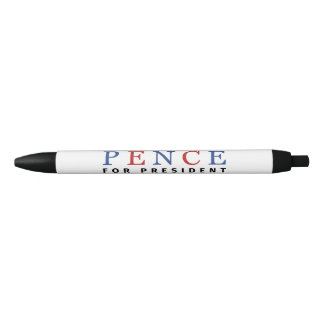 Modern Blue Red Mike Pence voor President Zwarte Inkt Pen