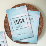Modern Blue Roos Scratches Yoga Instructor Flyer<br><div class="desc">Moderne,  aanpasbare flyer-sjabloon met koele blauw/roos krassen achtergrond. U kunt een aanpassing met jouw tekst maken.</div>