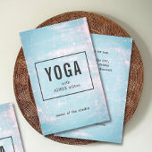 Modern Blue Roos Scratches Yoga Instructor Flyer