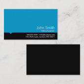 Modern Blue Safety Engineer Visitekaartje (Voorkant / Achterkant)