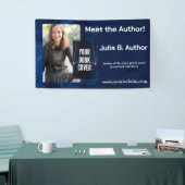 Modern Blue Sci Fi Auteur Boek Signing Spandoek (Beurs)