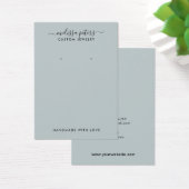 Modern Blue Script Jewelry Earring Display Kaart (Bureau)