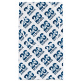 Modern Blue SENIOR Graduation Klein Cadeauzakje (Achterkant)