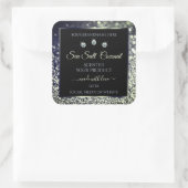 Modern Blue Silver Glitter Product Labels Diamonds (Tas)