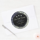 Modern Blue Silver Glitter Product Labels Diamonds (Envelop)