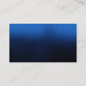 Modern Blue Simple Plain Visitekaartje (Achterkant)