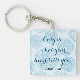 Modern Blue Stain Sleutelhanger