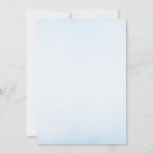 Modern Blue Starry Sky Baby shower Pennant Bunting Kaart (Achterkant)