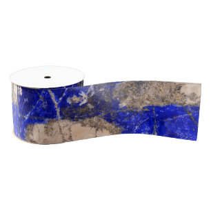 Modern Blue Stone Grosgrain Lint