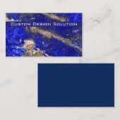 Modern Blue Stone visitekaartjes (Voorkant / Achterkant)