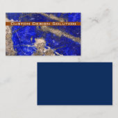 Modern Blue Stone visitekaartjes (Voorkant / Achterkant)