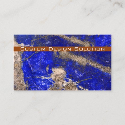 Modern Blue Stone visitekaartjes (Voorkant)