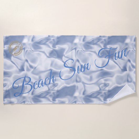 Modern Blue Strandlaken (Voorkant)