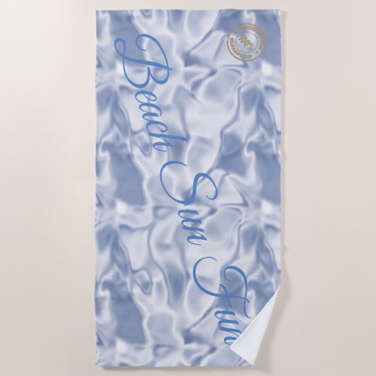 Modern Blue Strandlaken (Voorkant)