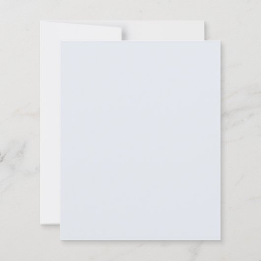 Modern Blue Stripes Elegant Budget Wedding Invite (Achterkant)