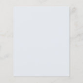 Modern Blue Stripes Elegant Budget Wedding Invite Flyer (Achterkant)