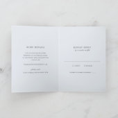 Modern Blue Stripes Elegant Wedding (Binnen)