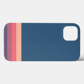 Modern Blue Stripes iPhone 13 hoesje (Achterkant (horizontaal))