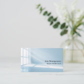 Modern Blue Sunbeam Visitekaartje (Staand voorkant)