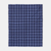 Modern Blue Tartan Pset Pattern Fleece Deken (Voorkant)