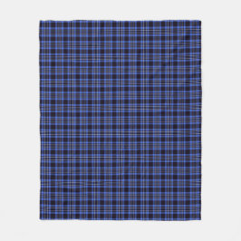 Modern Blue Tartan Pset Pattern Fleece Deken