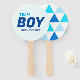 Modern Blue Team Boy Baby shower Handwaaier