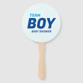 Modern Blue Team Boy Baby shower Handwaaier (Voorkant)