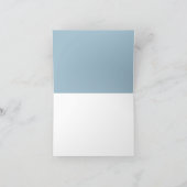 Modern Blue Teddy Bear Boy Baby shower Bedankkaart (Binnen)