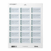 Modern Blue Terrazzo & Emerald Etiket (Full Sheet)